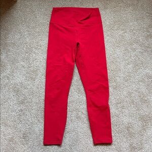 Fabletics Bright Red Powerhold Leggings Size Small